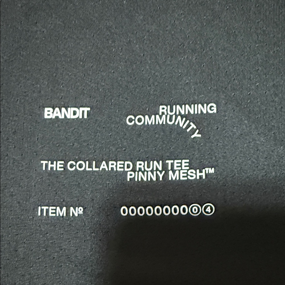 Bandit Running NanoMesh™ Collared Performance Tee - Black - Medium - Picture 2 of 9